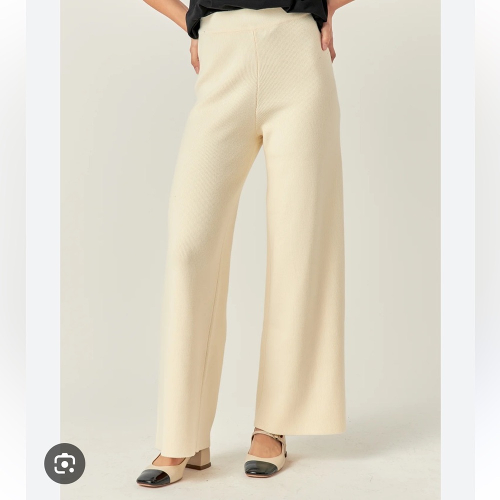 English Factory Knit Ribbed Pants